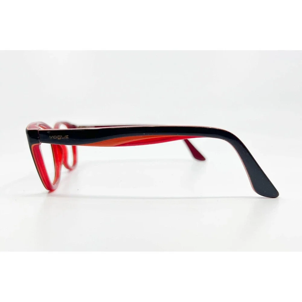 Vogue Eyeglasses Womens Black Red VO 2961 2312 Cat Eye 53-17-135